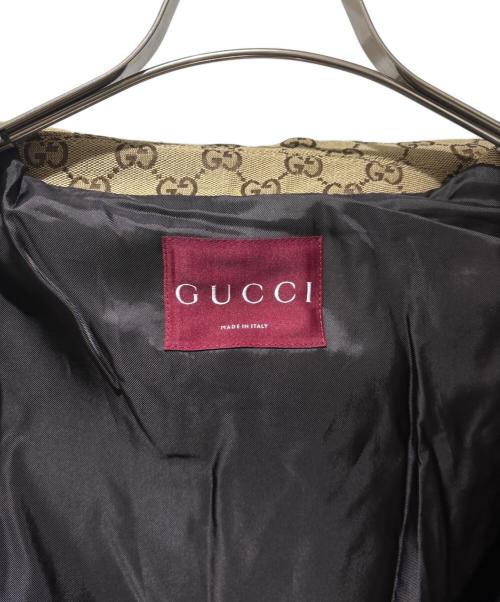 GUCCI（グッチ）GUCCI (グッチ) GG Jacquard Oversized Jacket/GGジャガードオーバーサイズジャケット/842660 ZAF4S ベージュ サイズ:40の古着・服飾アイテム