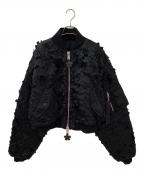 ALPHA INDUSTRIES×CECILIE BAHNSENアルファインダストリーズ×セシリーバンセン）の古着「ALPHA X CB MA-1 JACKET」｜ブラック