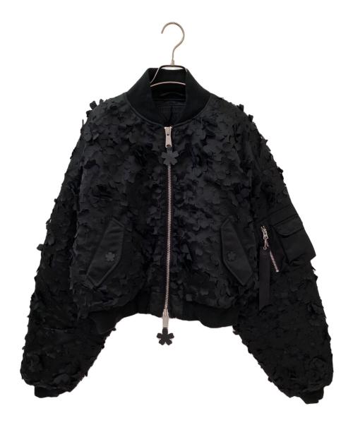ALPHA INDUSTRIES（アルファインダストリーズ）Alpha Industries (アルファインダストリーズ) CECILIE BAHNSEN (セシリーバンセン) ALPHA X CB MA-1 JACKET ブラック サイズ:XLの古着・服飾アイテム