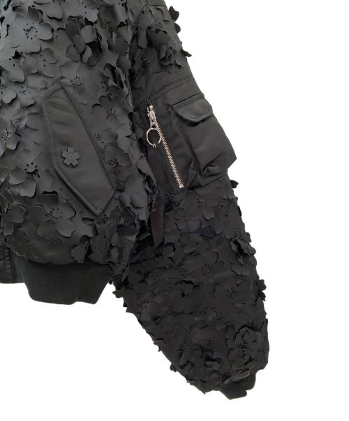 ALPHA INDUSTRIES（アルファインダストリーズ）Alpha Industries (アルファインダストリーズ) CECILIE BAHNSEN (セシリーバンセン) ALPHA X CB MA-1 JACKET ブラック サイズ:XLの古着・服飾アイテム