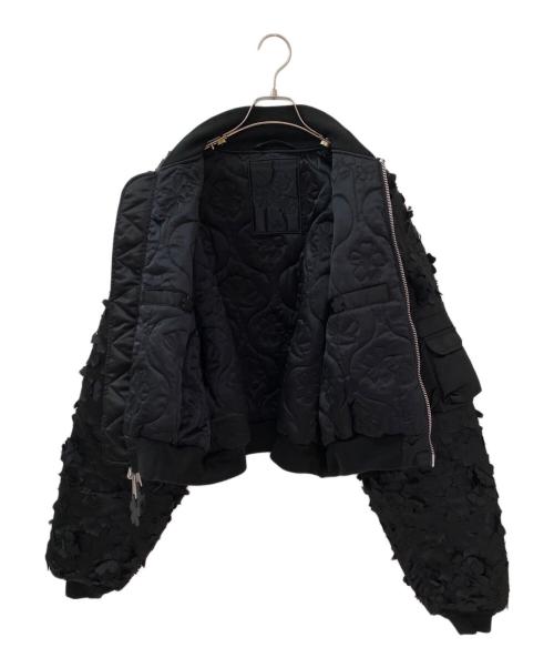 ALPHA INDUSTRIES（アルファインダストリーズ）Alpha Industries (アルファインダストリーズ) CECILIE BAHNSEN (セシリーバンセン) ALPHA X CB MA-1 JACKET ブラック サイズ:XLの古着・服飾アイテム