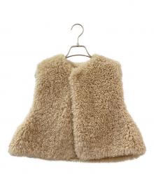 HYKE（ハイク）の古着「FAUX SHERLING CROPPED VEST」｜クリーム