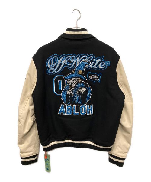 OFFWHITE（オフホワイト）OFFWHITE (オフホワイト) クリスタルグラフィックバーシティジャケット ブラック サイズ:50の古着・服飾アイテム