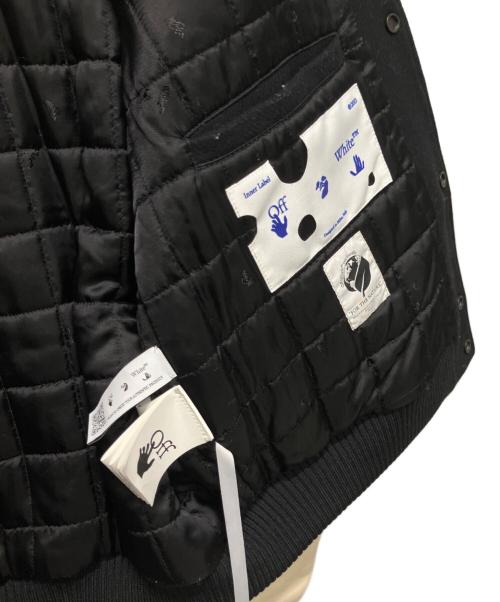 OFFWHITE（オフホワイト）OFFWHITE (オフホワイト) クリスタルグラフィックバーシティジャケット ブラック サイズ:50の古着・服飾アイテム