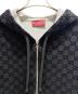 中古・古着 GUCCI (グッチ) プリント ジャージー ジップ スウェットシャツ ブラック サイズ:XS：160000円