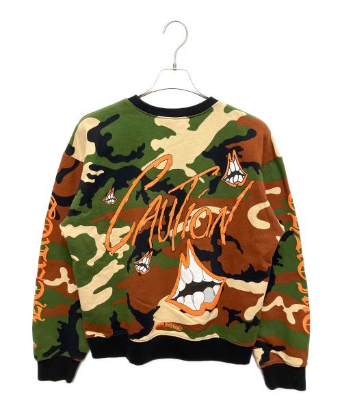 CHROME HEARTS（クロムハーツ）CHROME HEARTS (クロムハーツ) PPO CAUTION SWEAT SHIRT マルチカラー サイズ:Ｌの古着・服飾アイテム