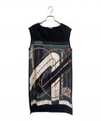 HERMESエルメス）の古着「Twillaine Sleeveless Dress ツイルレーヌ ノースリーブワンピース」｜ブラック