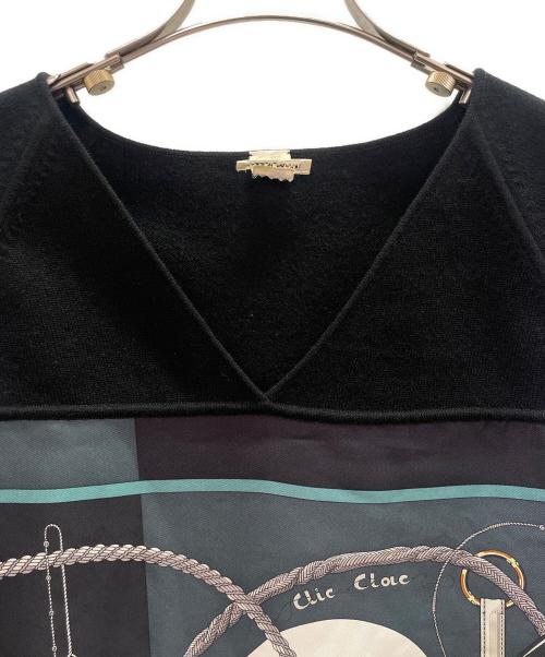 HERMES（エルメス）HERMES (エルメス) Twillaine Sleeveless Dress ツイルレーヌ ノースリーブワンピース ブラック サイズ:36の古着・服飾アイテム