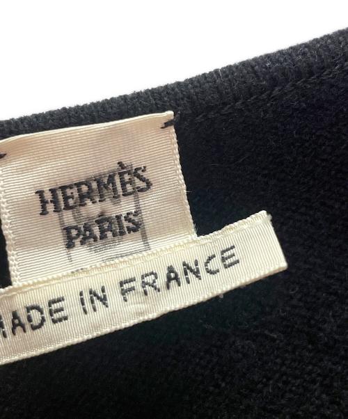 HERMES（エルメス）HERMES (エルメス) Twillaine Sleeveless Dress ツイルレーヌ ノースリーブワンピース ブラック サイズ:36の古着・服飾アイテム