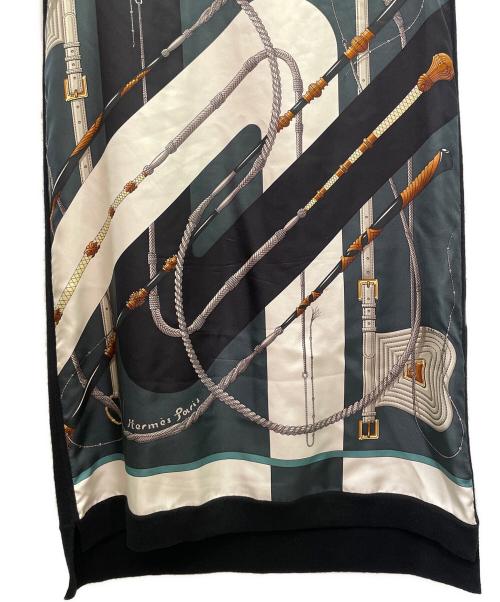 HERMES（エルメス）HERMES (エルメス) Twillaine Sleeveless Dress ツイルレーヌ ノースリーブワンピース ブラック サイズ:36の古着・服飾アイテム