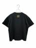 LOUIS VUITTON (ルイ ヴィトン) エンベリッシュド ダミエ ピケ クルーネック 半袖Tシャツ ブラック サイズ:M：100000円
