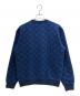 LOUIS VUITTON (ルイ ヴィトン) フルモノグラムジャカードクルーネックスウェット ネイビー×ブルー サイズ:XS：110000円