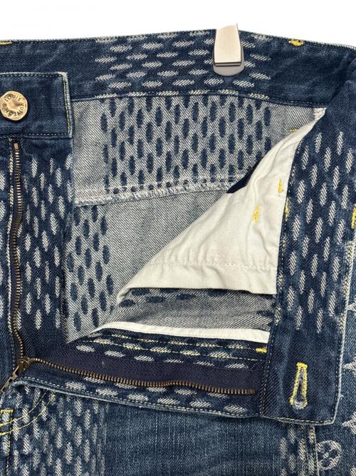 LOUIS VUITTON（ルイ ヴィトン）LOUIS VUITTON (ルイ ヴィトン) Giant Damier Waves MNGM Denim Pants インディゴ サイズ:34の古着・服飾アイテム