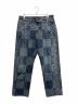 LOUIS VUITTON（ルイ ヴィトン）の古着「Giant Damier Waves MNGM Denim Pants」｜インディゴ