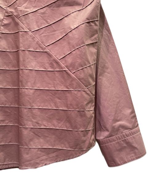 HERMES（エルメス）HERMES (エルメス) デザインステッチシャツ ピンク サイズ:40の古着・服飾アイテム