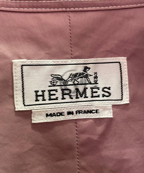 HERMES（エルメス）HERMES (エルメス) デザインステッチシャツ ピンク サイズ:40の古着・服飾アイテム