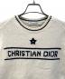 中古・古着 Christian Dior (クリスチャン ディオール) カシミアブレンドショートスリーブニット ホワイト サイズ:38：140000円