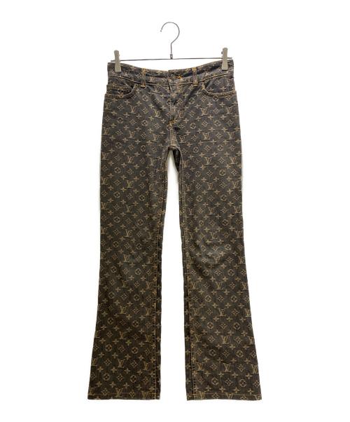 LOUIS VUITTON（ルイ ヴィトン）LOUIS VUITTON (ルイ ヴィトン) 05AW モノグラムデニムパンツ グレー サイズ:36の古着・服飾アイテム