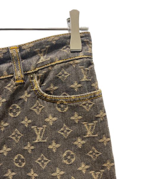 LOUIS VUITTON（ルイ ヴィトン）LOUIS VUITTON (ルイ ヴィトン) 05AW モノグラムデニムパンツ グレー サイズ:36の古着・服飾アイテム