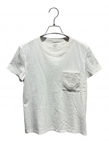 HERMES（エルメス）の古着「Hロゴ刺繍ポケットTシャツ」｜ホワイト