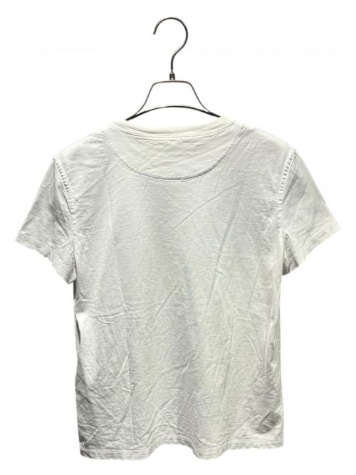 HERMES（エルメス）HERMES (エルメス) Hロゴ刺繍ポケットTシャツ ホワイト サイズ:38の古着・服飾アイテム