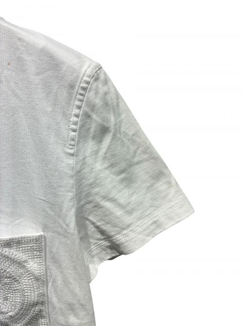HERMES（エルメス）HERMES (エルメス) Hロゴ刺繍ポケットTシャツ ホワイト サイズ:38の古着・服飾アイテム