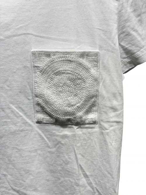 HERMES（エルメス）HERMES (エルメス) Hロゴ刺繍ポケットTシャツ ホワイト サイズ:38の古着・服飾アイテム