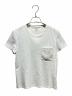 HERMES（エルメス）の古着「Hロゴ刺繍ポケットTシャツ」｜ホワイト
