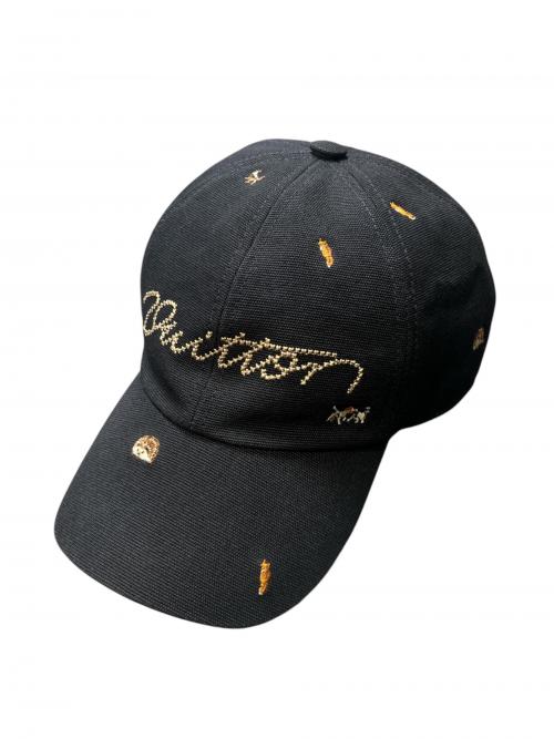 LOUIS VUITTON（ルイ ヴィトン）LOUIS VUITTON (ルイ ヴィトン) アニマル ブラゾンキャップ ブラックの古着・服飾アイテム