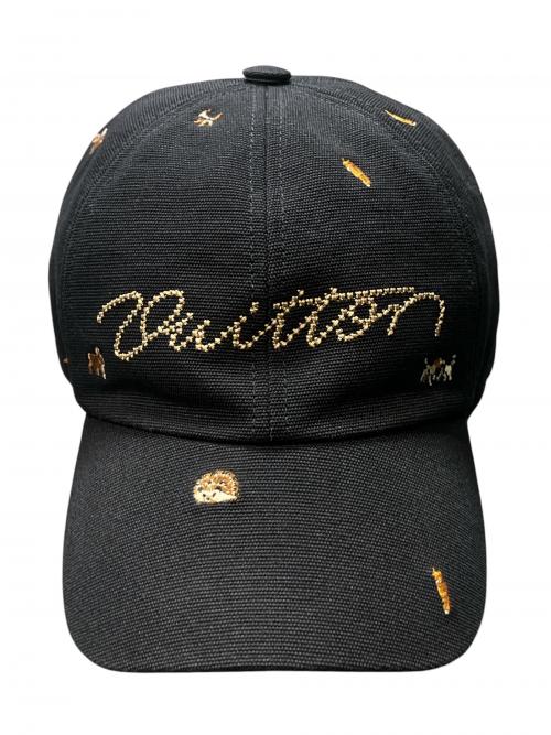 LOUIS VUITTON（ルイ ヴィトン）LOUIS VUITTON (ルイ ヴィトン) アニマル ブラゾンキャップ ブラックの古着・服飾アイテム