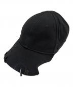 BALENCIAGAバレンシアガ）の古着「Heavy Piercing Cap」｜ブラック