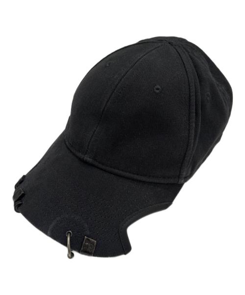 BALENCIAGA（バレンシアガ）BALENCIAGA (バレンシアガ) Heavy Piercing Cap ブラック サイズ:L（59ｃｍ）の古着・服飾アイテム