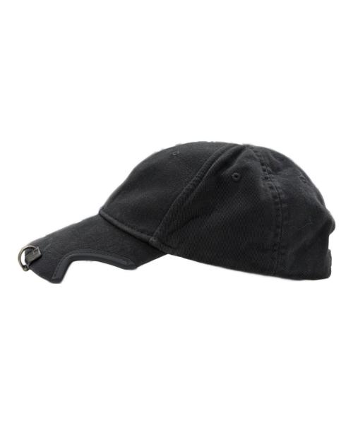 BALENCIAGA（バレンシアガ）BALENCIAGA (バレンシアガ) Heavy Piercing Cap ブラック サイズ:L（59ｃｍ）の古着・服飾アイテム