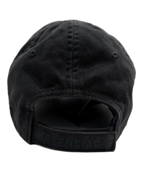 BALENCIAGA（バレンシアガ）BALENCIAGA (バレンシアガ) Heavy Piercing Cap ブラック サイズ:L（59ｃｍ）の古着・服飾アイテム