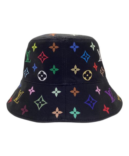 LOUIS VUITTON（ルイ ヴィトン）LOUIS VUITTON (ルイ ヴィトン) モノグラムマルチカラー リバーシブル ハット ブラック サイズ:Sの古着・服飾アイテム