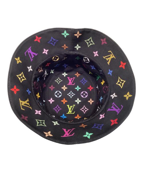 LOUIS VUITTON（ルイ ヴィトン）LOUIS VUITTON (ルイ ヴィトン) モノグラムマルチカラー リバーシブル ハット ブラック サイズ:Sの古着・服飾アイテム