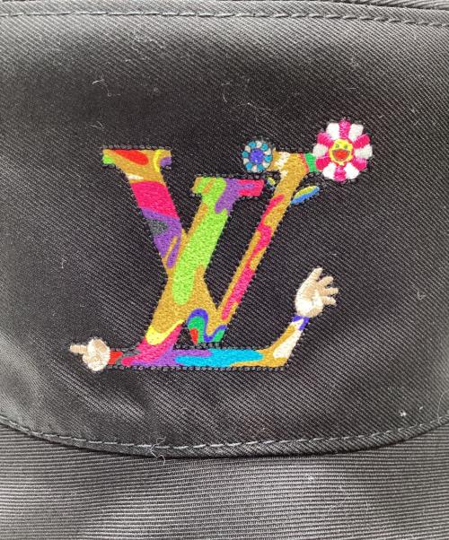 LOUIS VUITTON（ルイ ヴィトン）LOUIS VUITTON (ルイ ヴィトン) モノグラムマルチカラー リバーシブル ハット ブラック サイズ:Sの古着・服飾アイテム