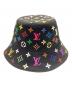 LOUIS VUITTON（ルイ ヴィトン）の古着「モノグラムマルチカラー リバーシブル ハット」｜ブラック
