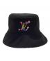 中古・古着 LOUIS VUITTON (ルイ ヴィトン) モノグラムマルチカラー リバーシブル ハット ブラック サイズ:S：120000円