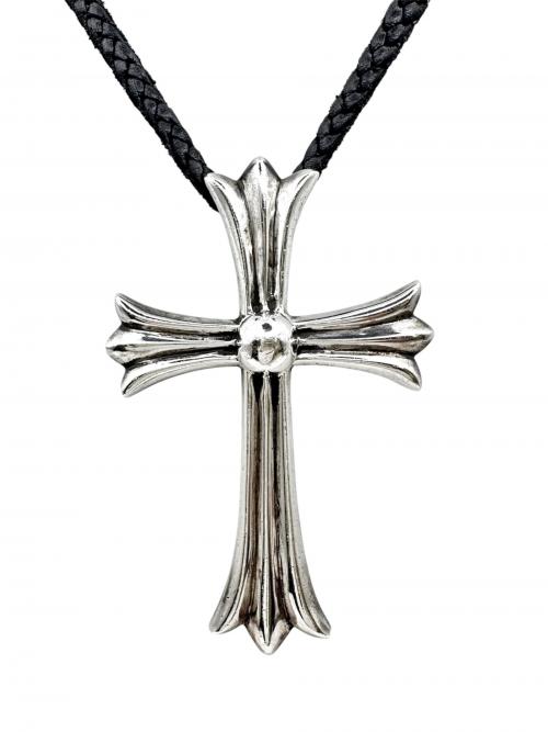 CHROME HEARTS（クロムハーツ）CHROME HEARTS (クロムハーツ) CH CRS LG BC/ラージCHクロス∔Wボロチップ サイズ:ラージ/LARGEの古着・服飾アイテム