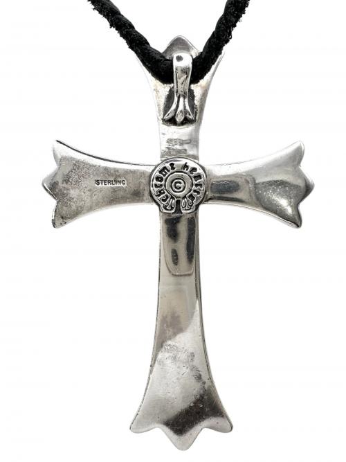 CHROME HEARTS（クロムハーツ）CHROME HEARTS (クロムハーツ) CH CRS LG BC/ラージCHクロス∔Wボロチップ サイズ:ラージ/LARGEの古着・服飾アイテム
