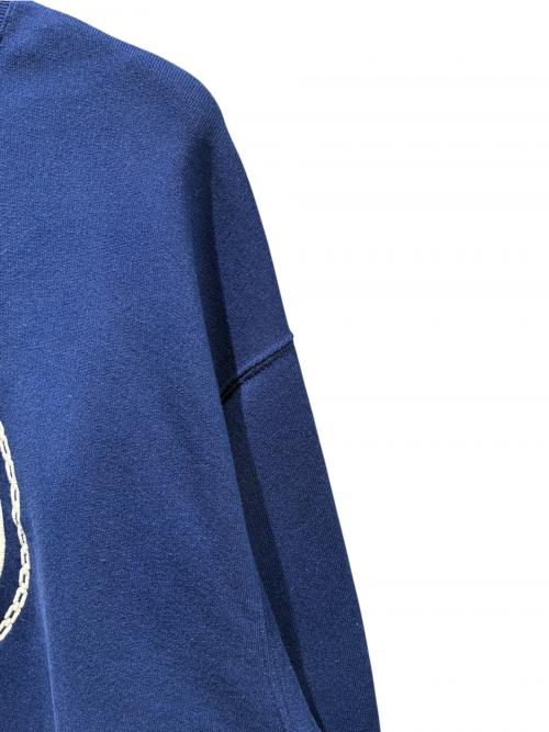 GUCCI（グッチ）GUCCI (グッチ) ホースロゴ刺繍スウェット ブルー サイズ:Sの古着・服飾アイテム