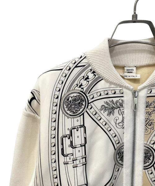 HERMES（エルメス）HERMES (エルメス) Grand Tralala /ツイルレーヌジャケット ホワイト サイズ:34の古着・服飾アイテム