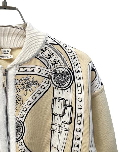 HERMES（エルメス）HERMES (エルメス) Grand Tralala /ツイルレーヌジャケット ホワイト サイズ:34の古着・服飾アイテム