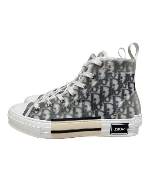 Dior（ディオール）Dior (ディオール) オブリークハイカットスニーカー ホワイト サイズ:43の古着・服飾アイテム