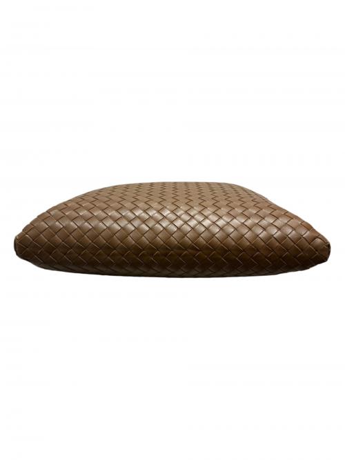 BOTTEGA VENETA（ボッテガベネタ）BOTTEGA VENETA (ボッテガベネタ) イントレチャートショルダーバッグ ブラウンの古着・服飾アイテム