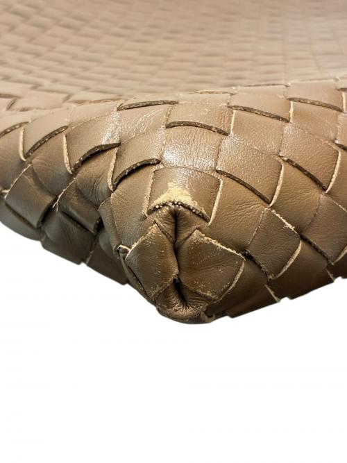 BOTTEGA VENETA（ボッテガベネタ）BOTTEGA VENETA (ボッテガベネタ) イントレチャートショルダーバッグ ブラウンの古着・服飾アイテム