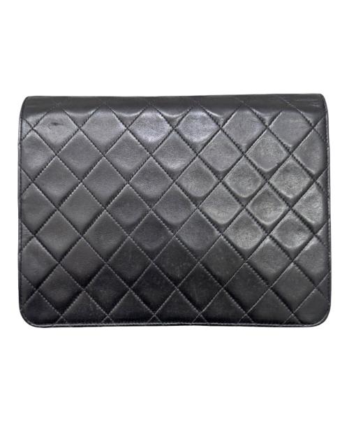 CHANEL（シャネル）CHANEL (シャネル) プッシュロックチェーンショルダーバッグ ブラックの古着・服飾アイテム