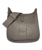 HERMESエルメス）の古着「エブリン3 PM/トリヨンクレマンス/C刻印/エタン/Evelyne III PM Clemence Leather Etain Shoulder Bag」｜エタン