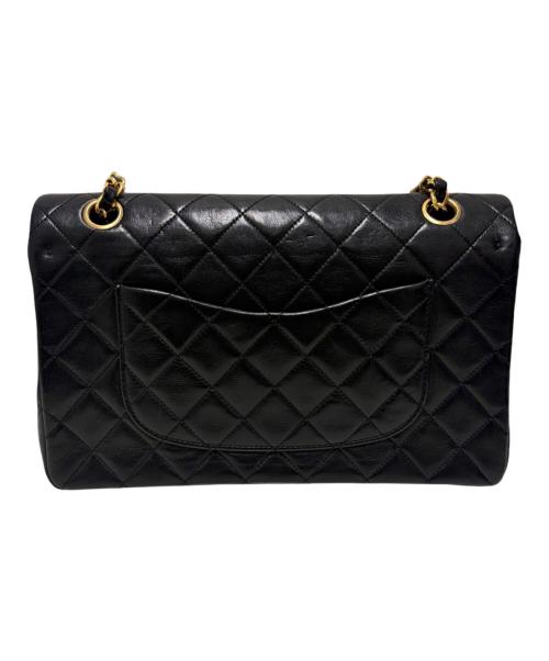 CHANEL（シャネル）CHANEL (シャネル) Wフラップチェーンショルダーバッグ ブラック サイズ:25の古着・服飾アイテム
